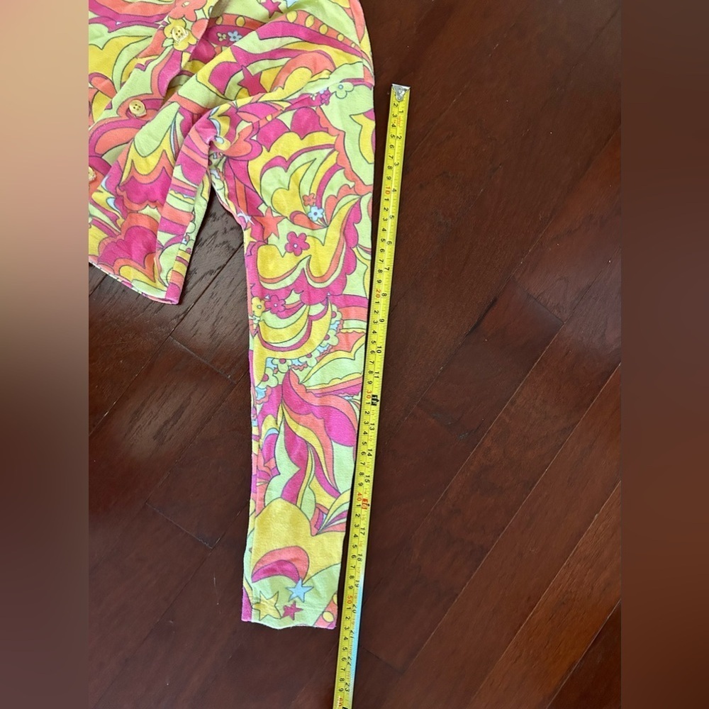 Frankie's Bikinis Top and Button Down Mini Cardigan Size S Bright Multi Color - Picture 11 of 14